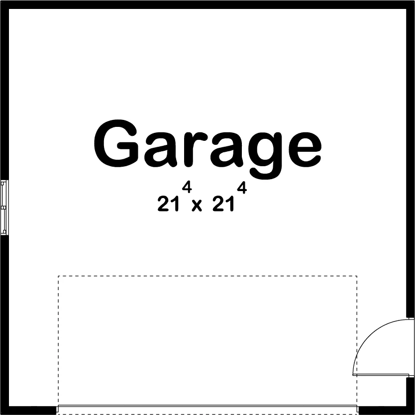 Keyser Garage Plan - Archival Designs House Plans, floor plan