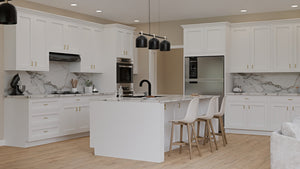 AJ7704-A Modern Farmhouse Kitchen, 3 Bedrooms, 2 Bathrooms | Plan 1051 