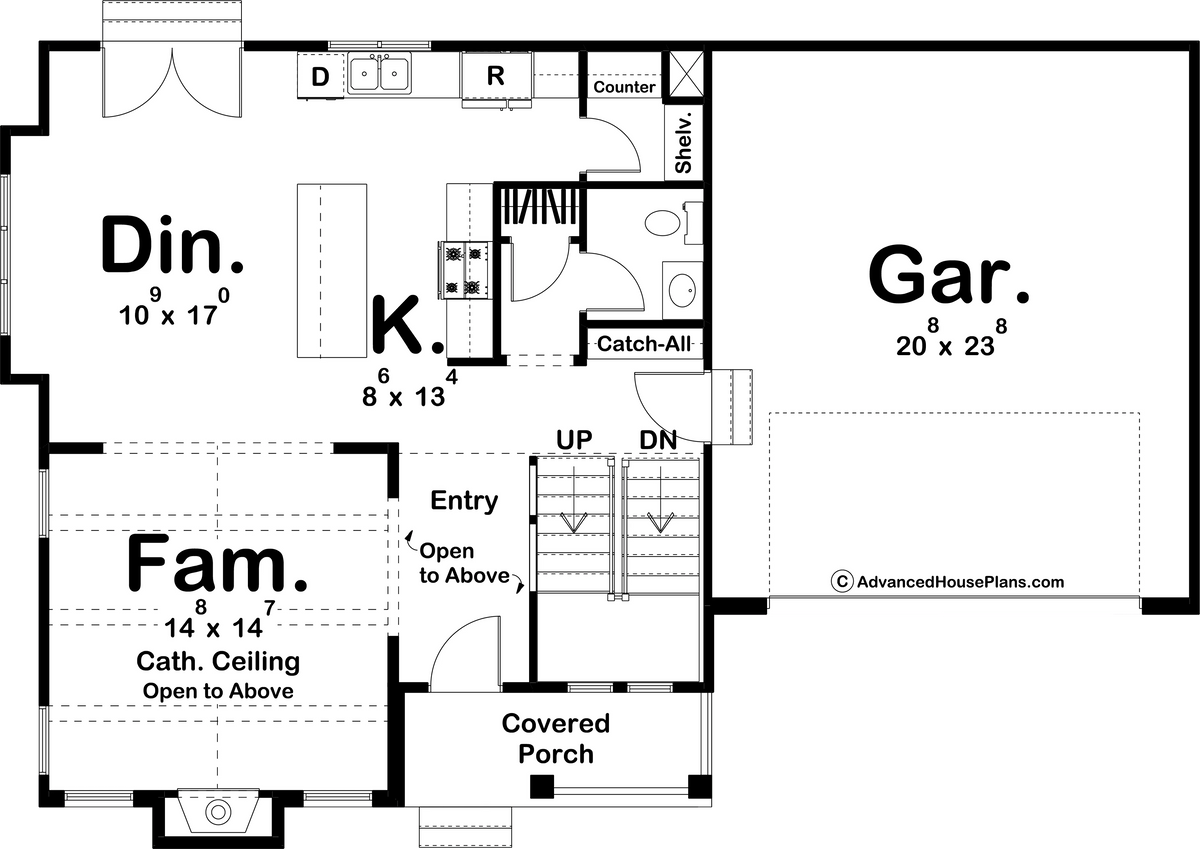 Landry House Plan - Archival Designs House Plans, floor plan