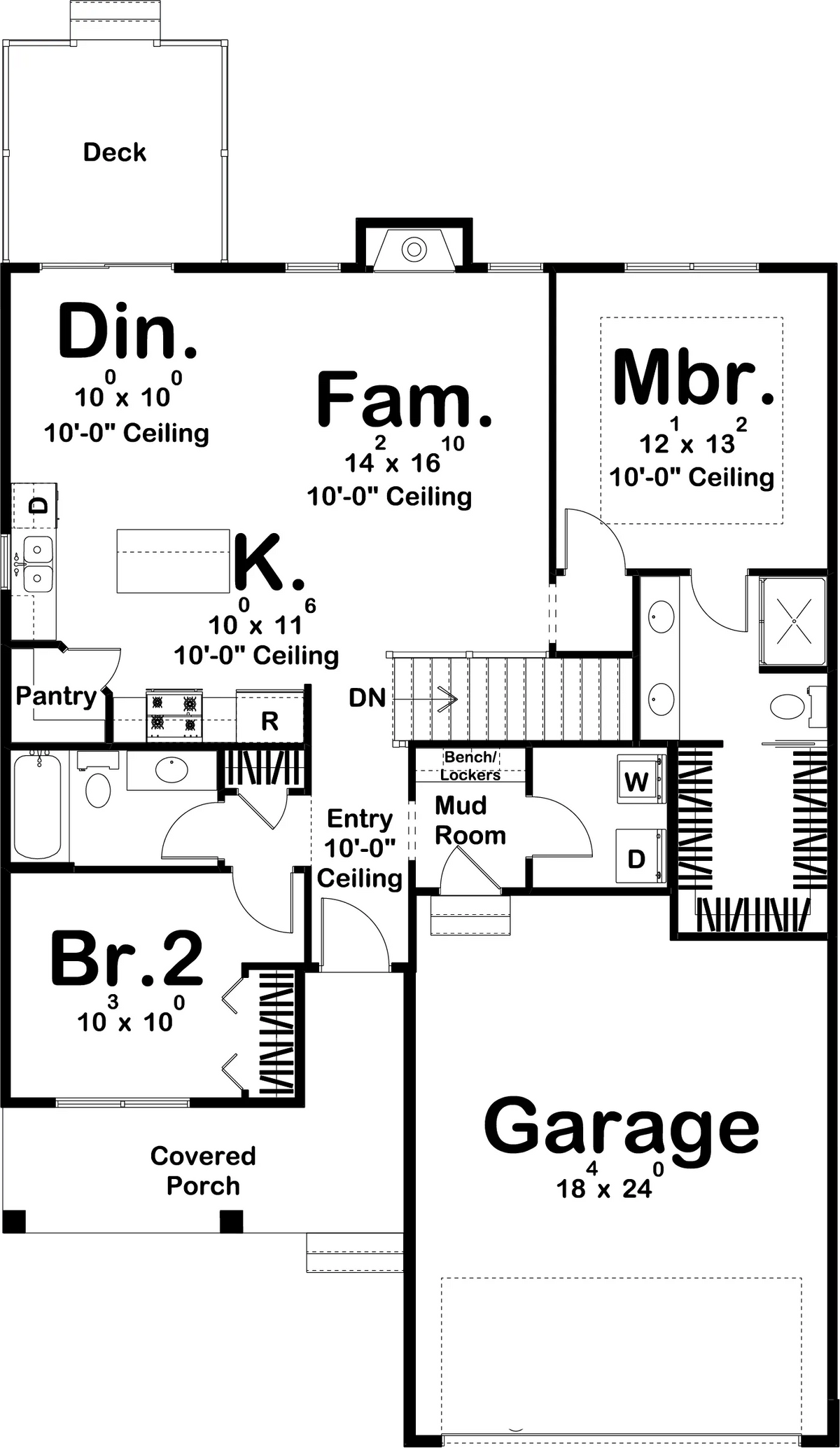 Mabel Lane House Plan - Archival Designs House Plans, floor plan