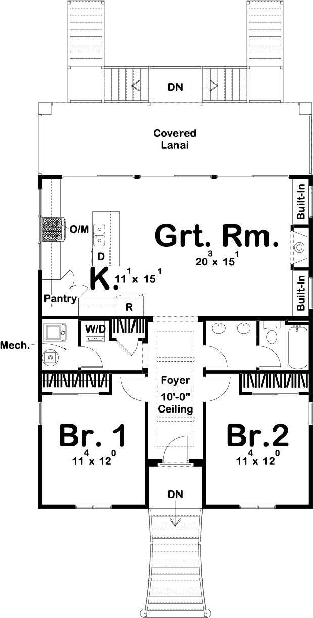 Marco Island House Plan - Archival Designs House Plans, floor plan