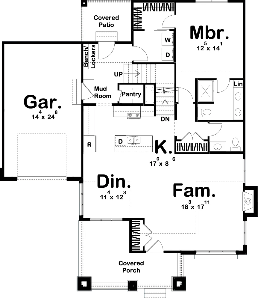 Martin Court House Plan - Archival Designs House Plans, floor plan