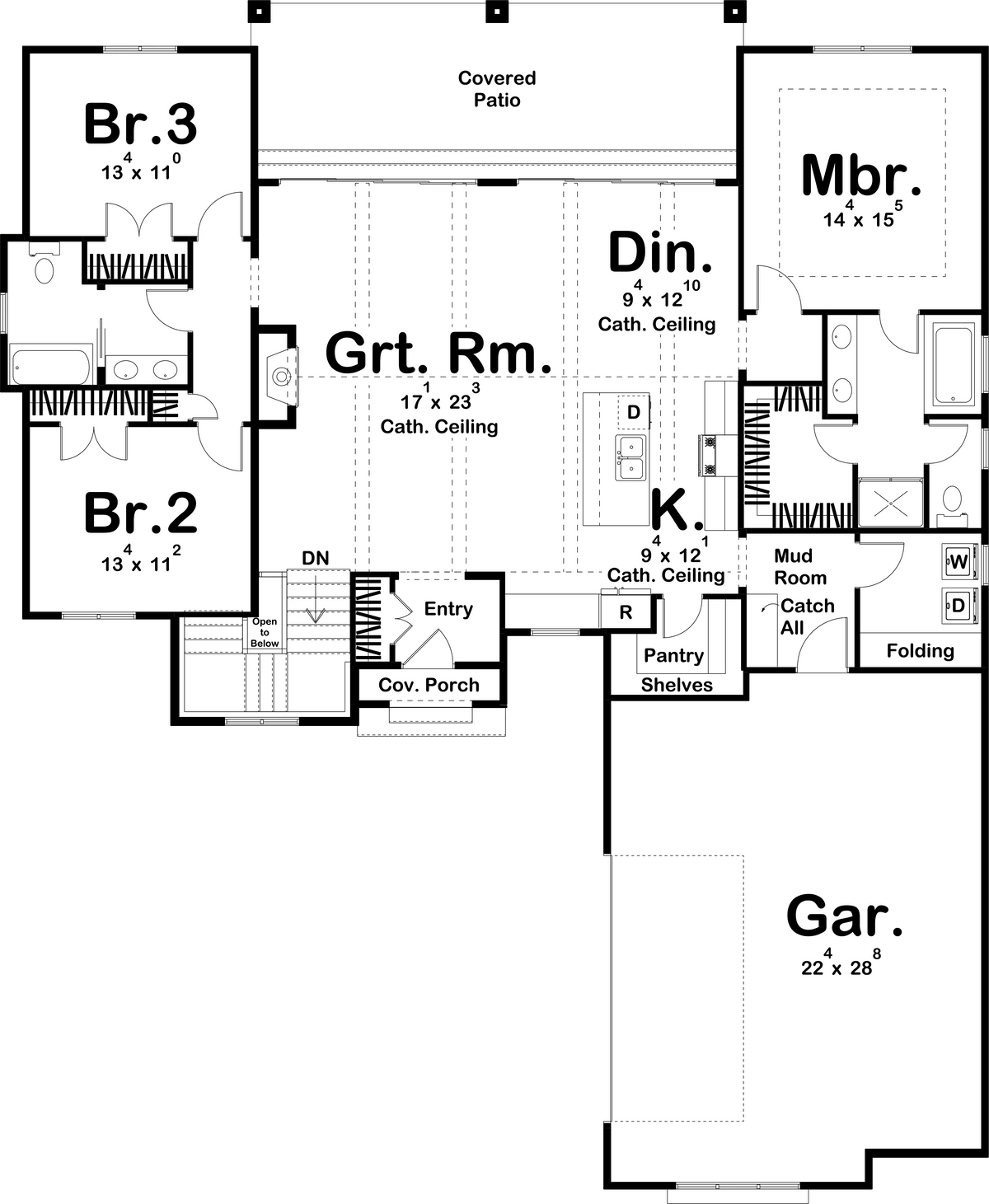 Martinson House Plan - Archival Designs House Plans, floor plan