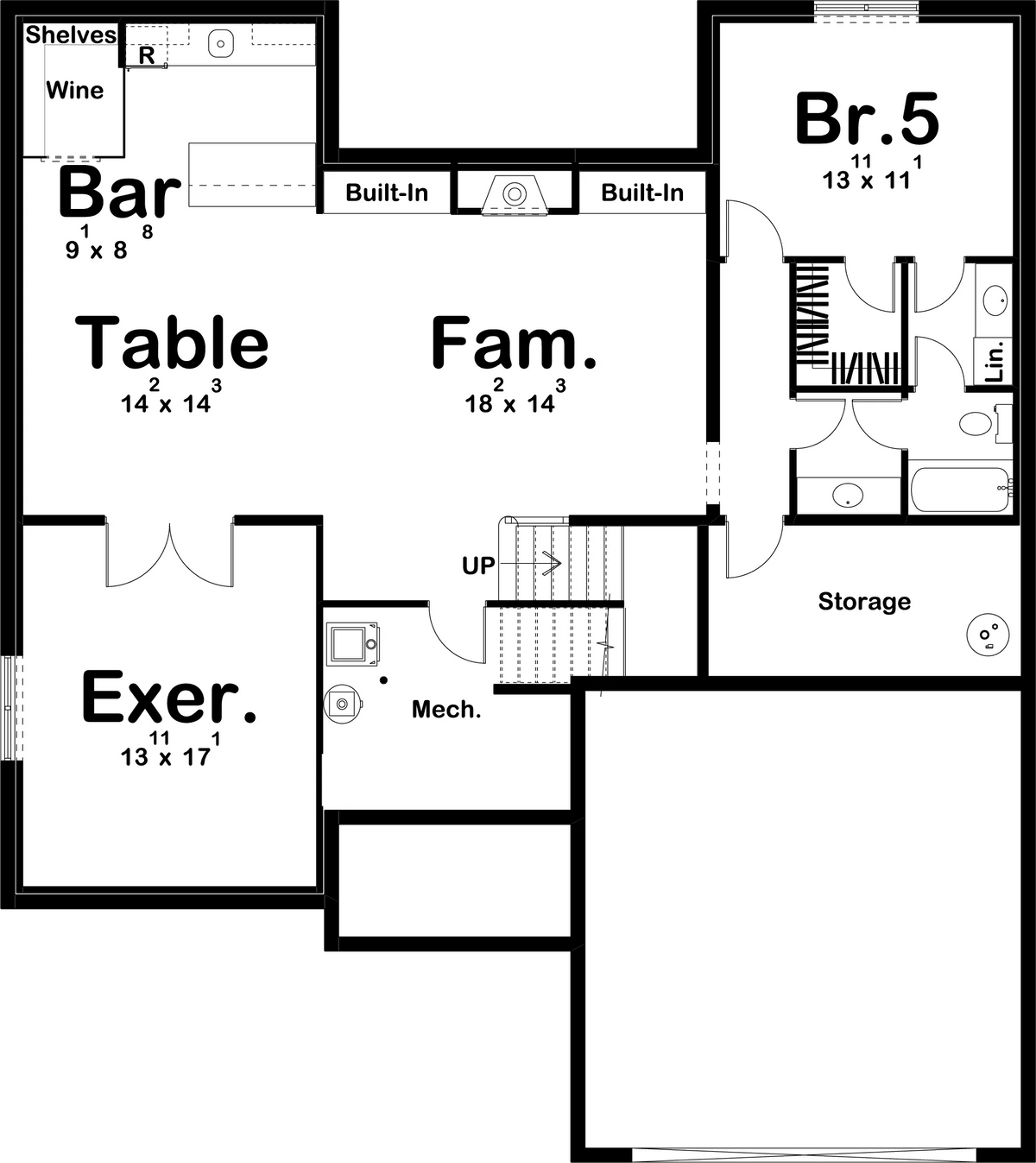 Modesto Flats House Plan - Archival Designs House Plans, floor plan