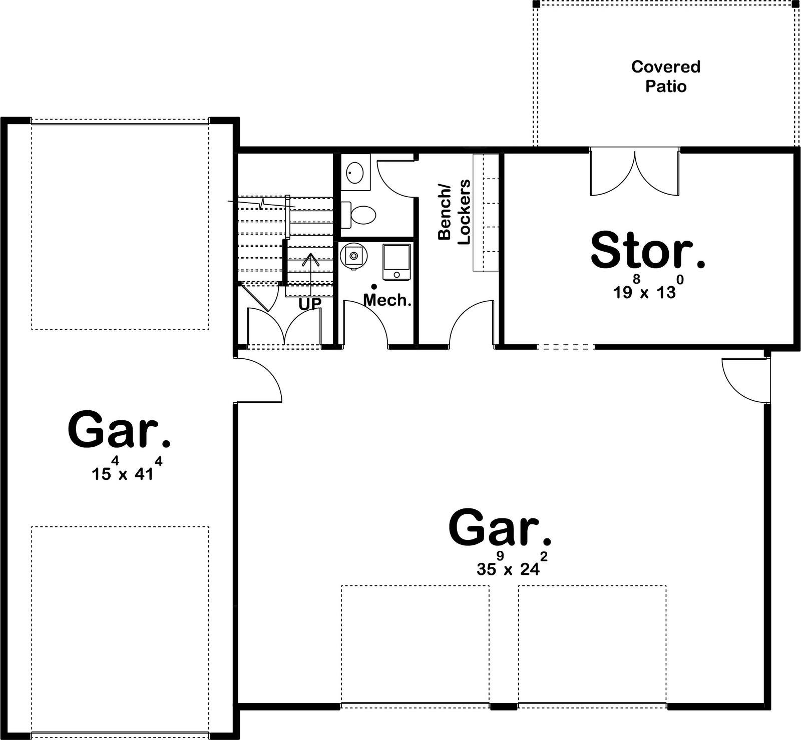 Oak Hills Garage Apartment Plan - Archival Designs House Plans