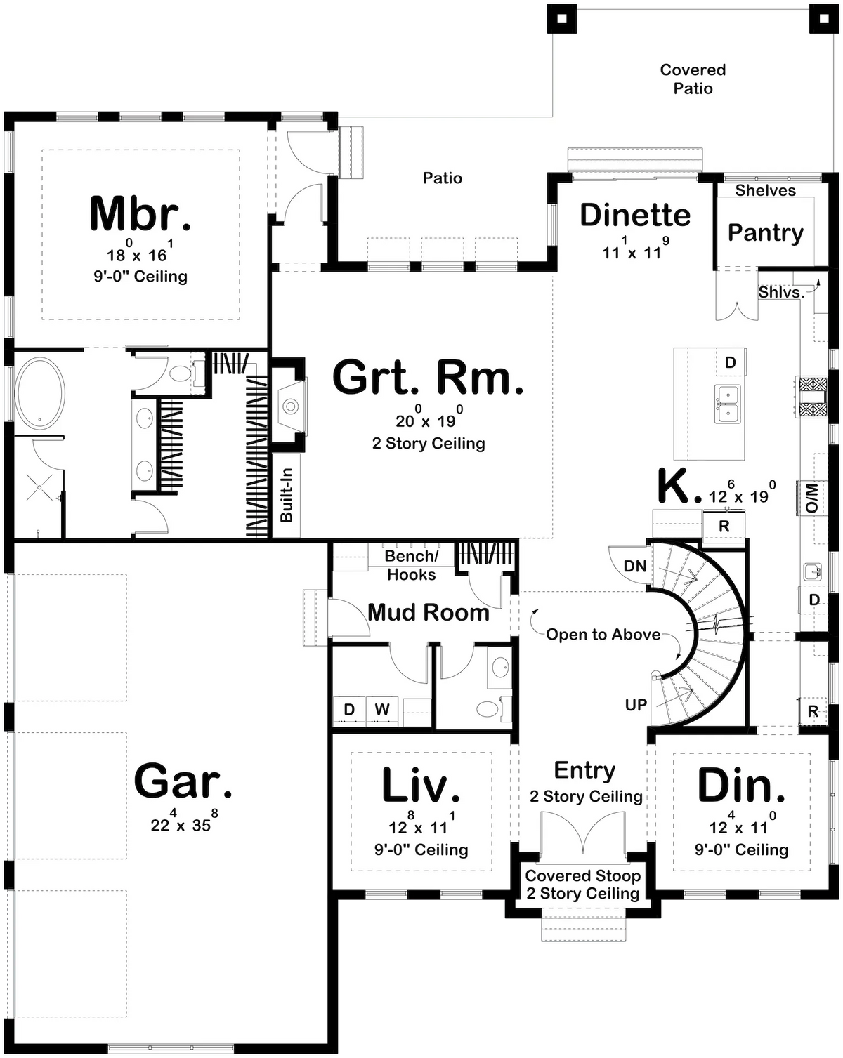 Oakville House Plan - Archival Designs House Plans, floor plan