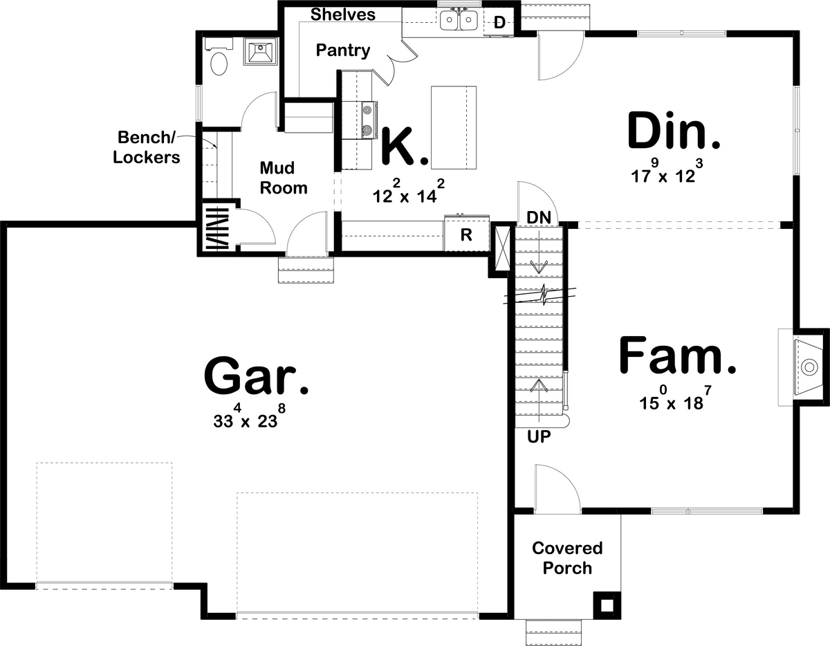 Pacific Heights House Plan - Archival Designs House Plans, floor plan