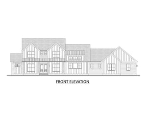AJ7722-A Modern Farmhouse Front Elevation, 4 Bedrooms, 4 Bathrooms | Plan 1062 