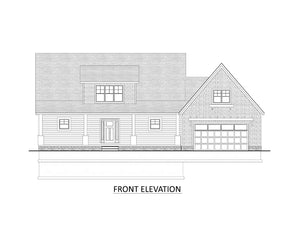AJ7710-A Modern Farmhouse Front Elevation, 3 Bedrooms, 2.5 Bathrooms | Plan 1059