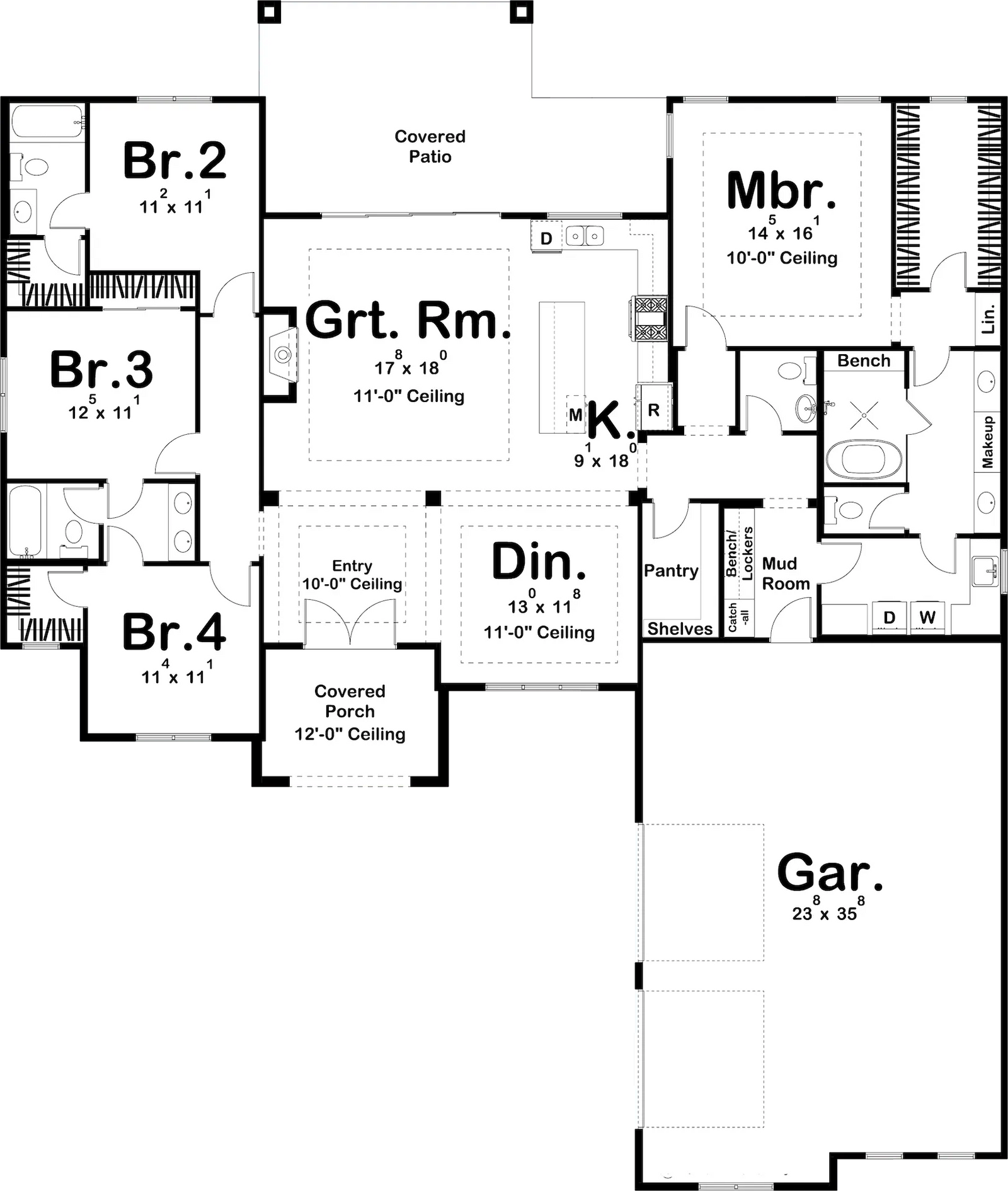 Palm Harbor House Plan - Archival Designs House Plans