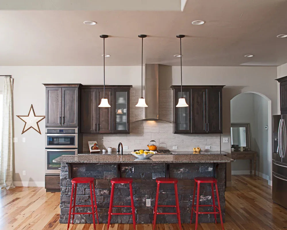 I7636-A Ranch House Kitchen, 3 Bedrooms, 2.5 Bathrooms | The Tawny Thrush House Plan