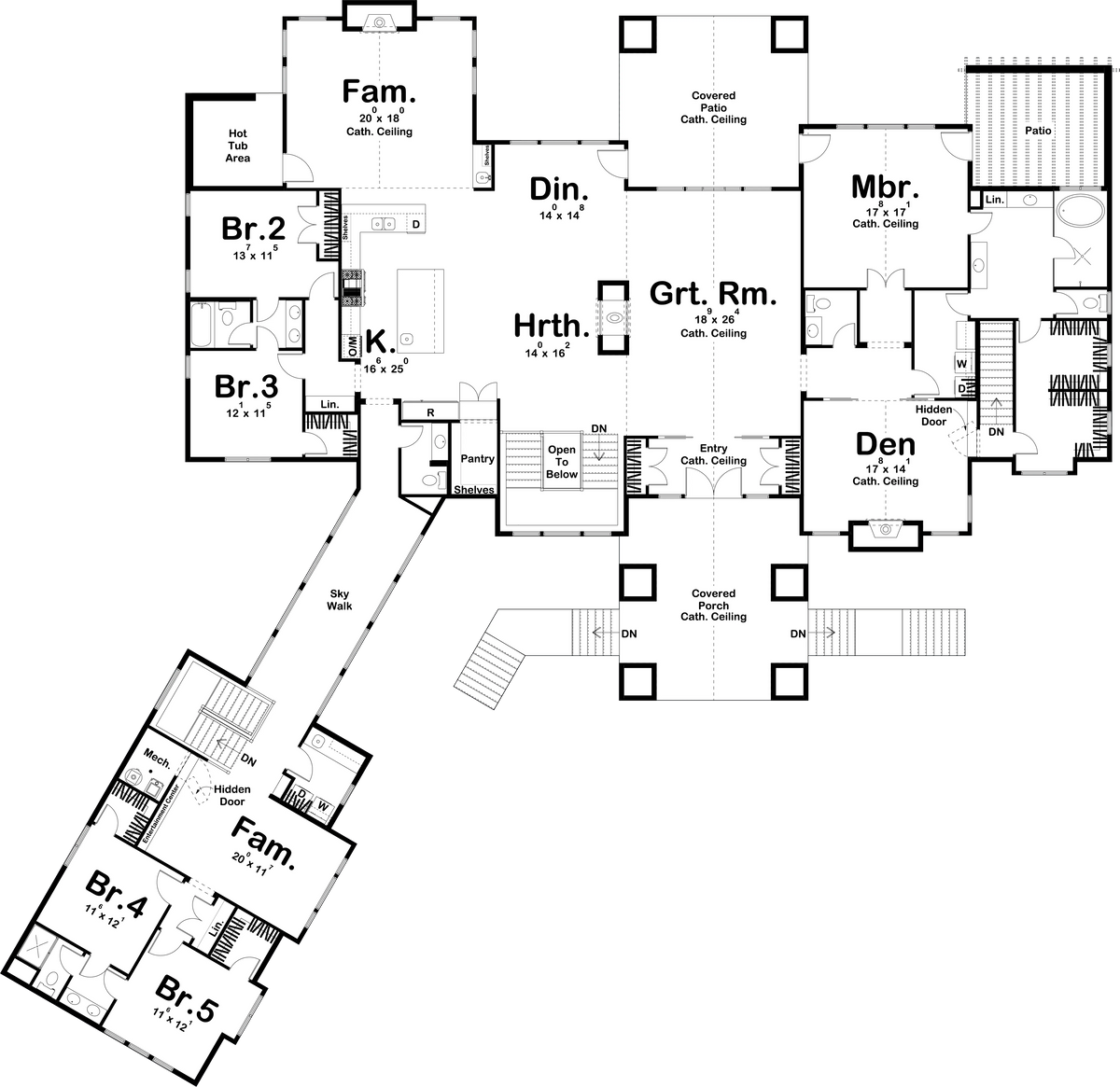 Park City House Plan - Archival Designs House Plans, floor plan