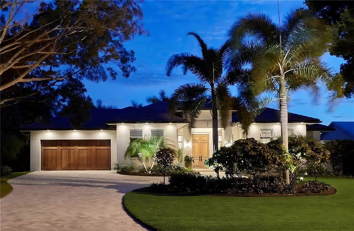 Single-Story Luxury Home with Outdoor Kitchen, Great Room, and Vaulted Ceilings