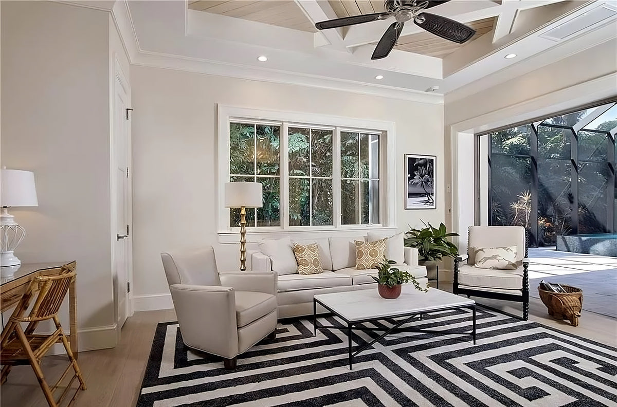 Single-Story Luxury Home with Outdoor Kitchen, Great Room, and Vaulted Ceilings