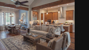 B7779-A Ranch House Great Room Walk through, 4 Bedrooms, 3.5 Bathrooms | Aurelius House Plan 
