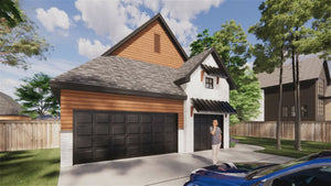 Open-Concept 3-Bed Ranch Plan with Home Office & 3-Car Garage