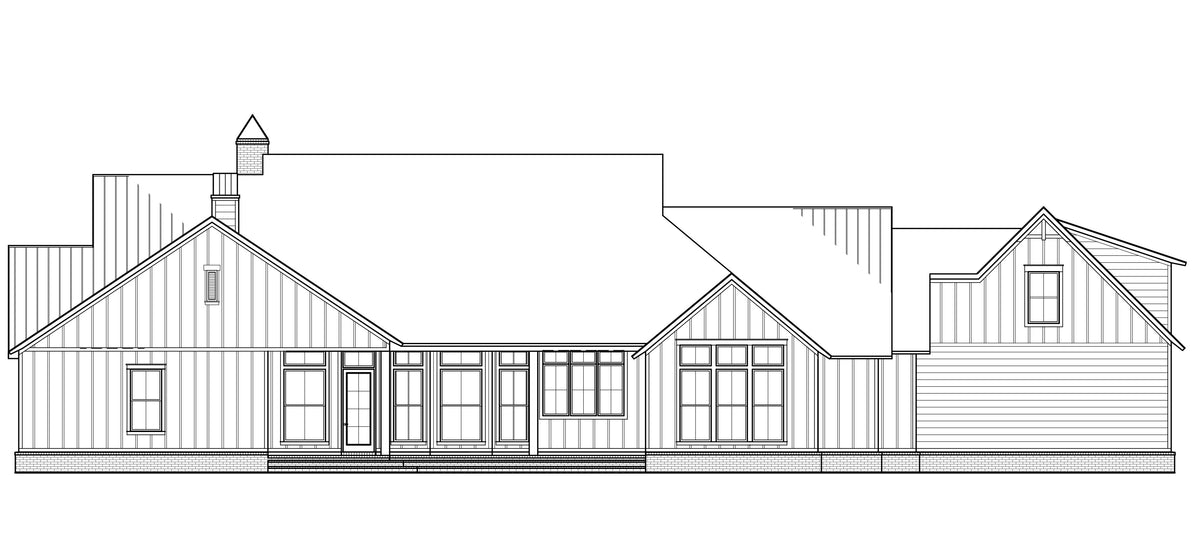 Tanglewood House Plan -  Elevation Rear