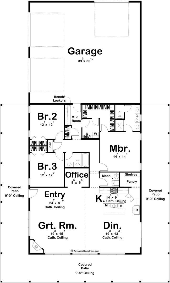 Red Rocks Barndominium Main Floor Plan