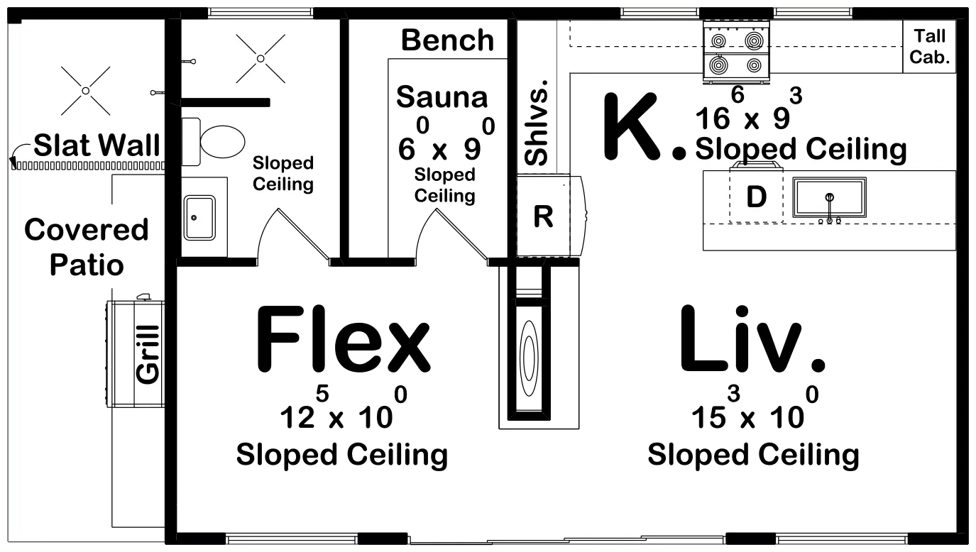 Regis Flats Pool House Plan - Archival Designs House Plans