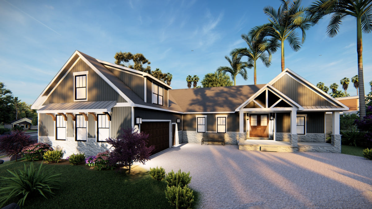 Elegant 2,648 Sq Ft Craftsman Home with Bonus Room Courtyard Garage