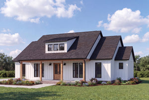 C6701-A Farmhouse House, 3 Bedrooms, 2.5 Bathrooms | Hickory Springs House Plan Exterior-3