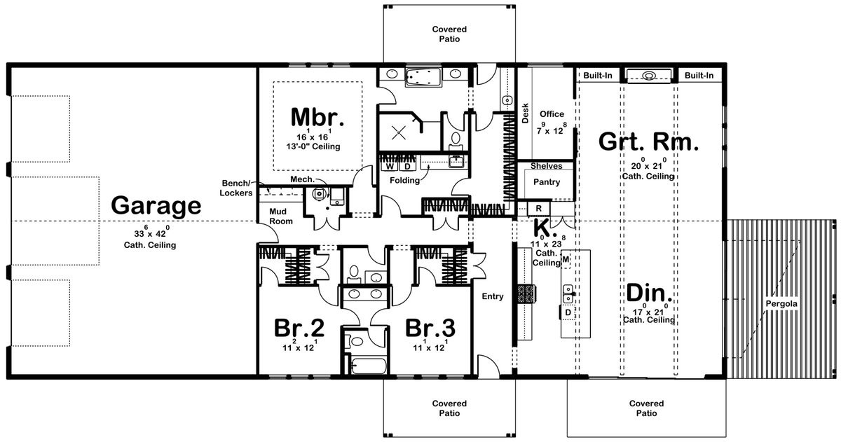 Round Rock Barndominium Main Floor Plan