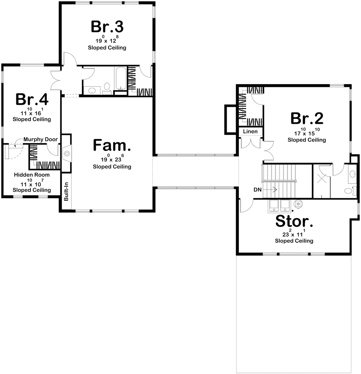 Sadie House Plan - Archival Designs House Plans, floor plan