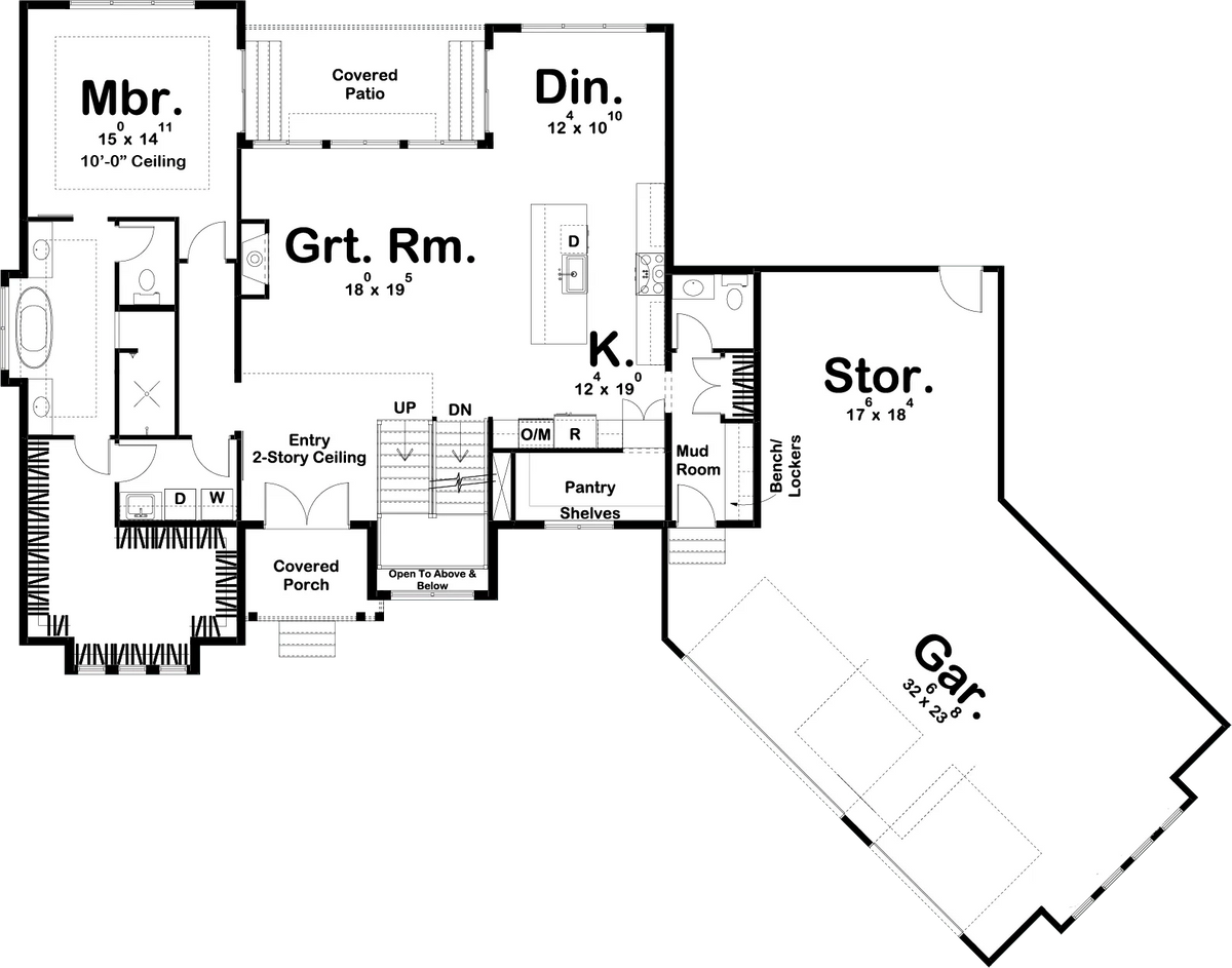 Savannah Falls House Plan - Archival Designs House Plans, floor plan