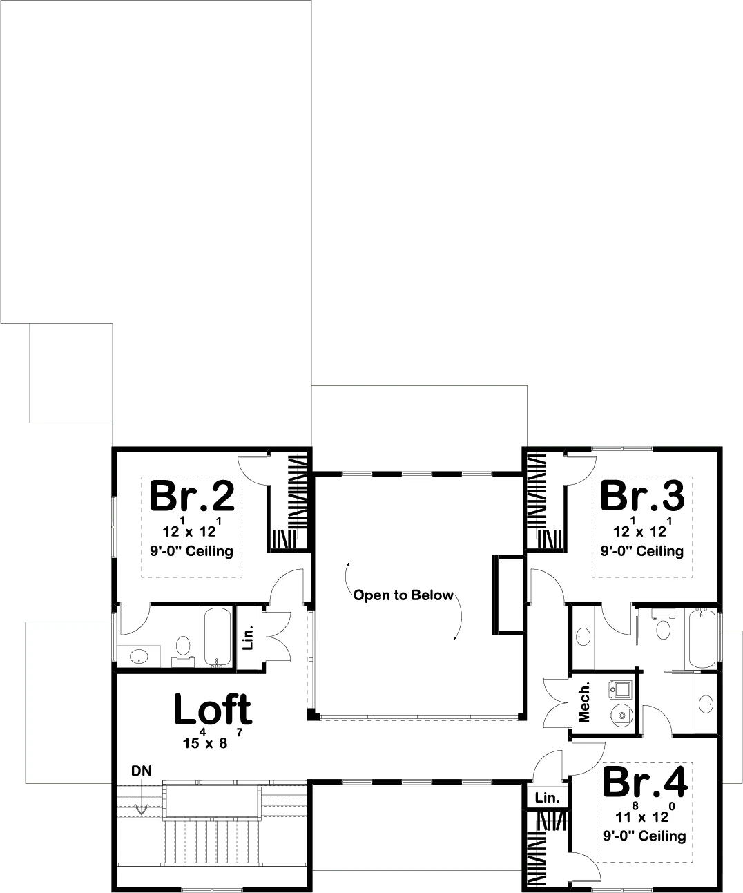 Savannah House Plan - Archival Designs House Plans, floor plan