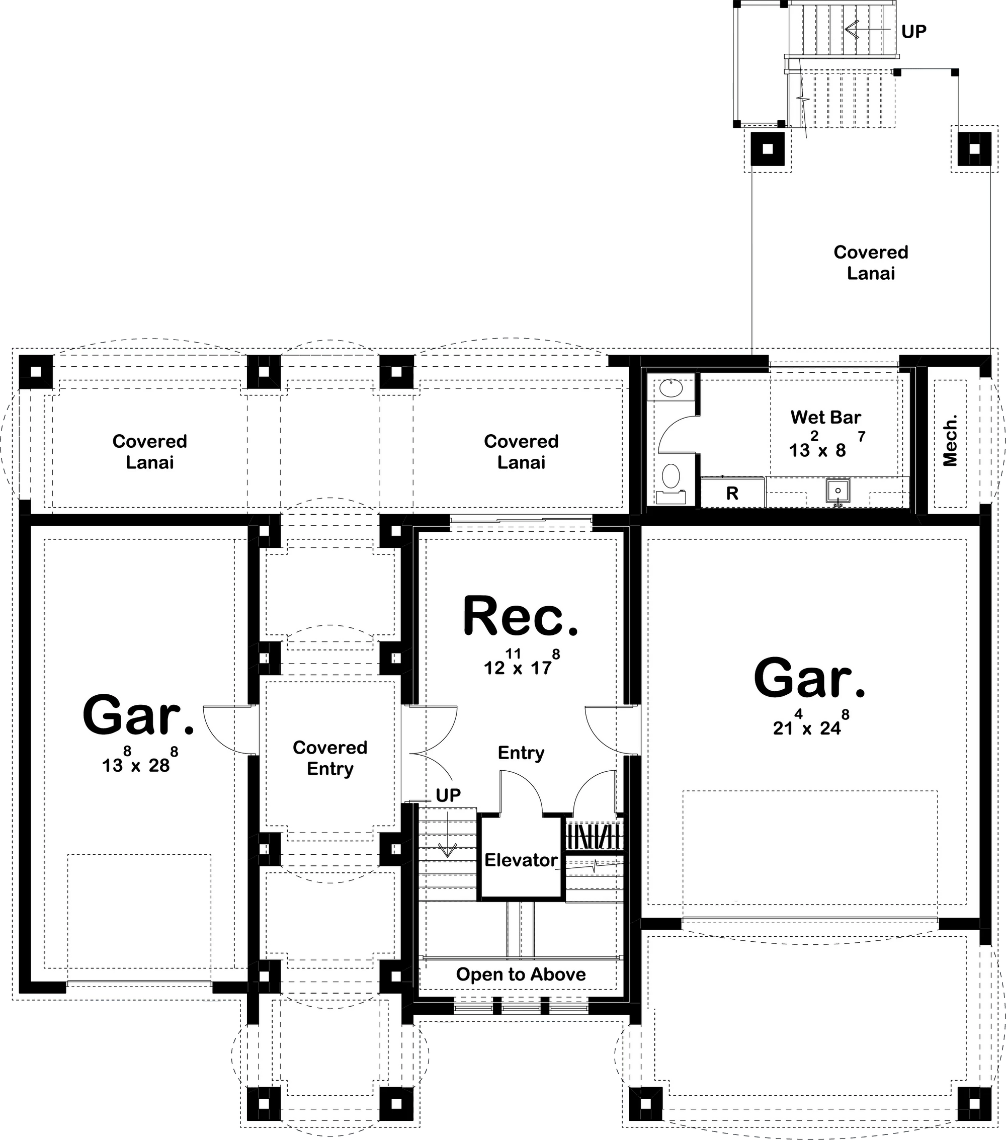 Siesta Key House Plan - Archival Designs House Plans