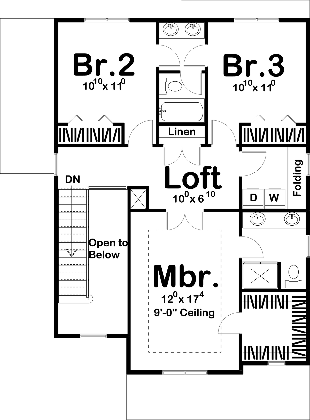 Stalbird House Second floor Plan