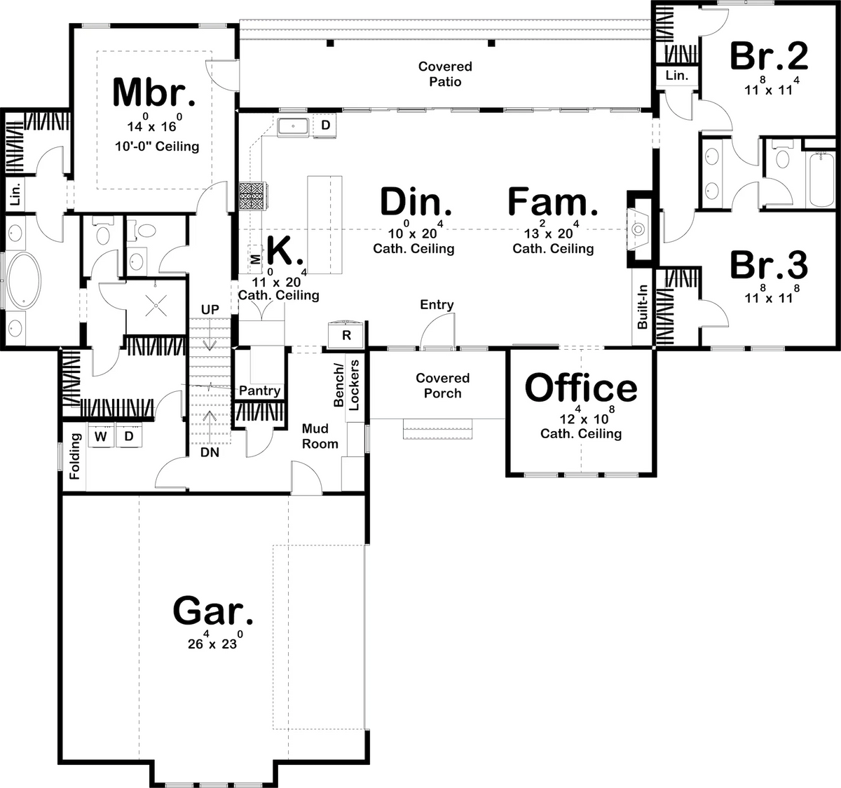 Statesboro House Plan - Archival Designs House Plans, floor plan