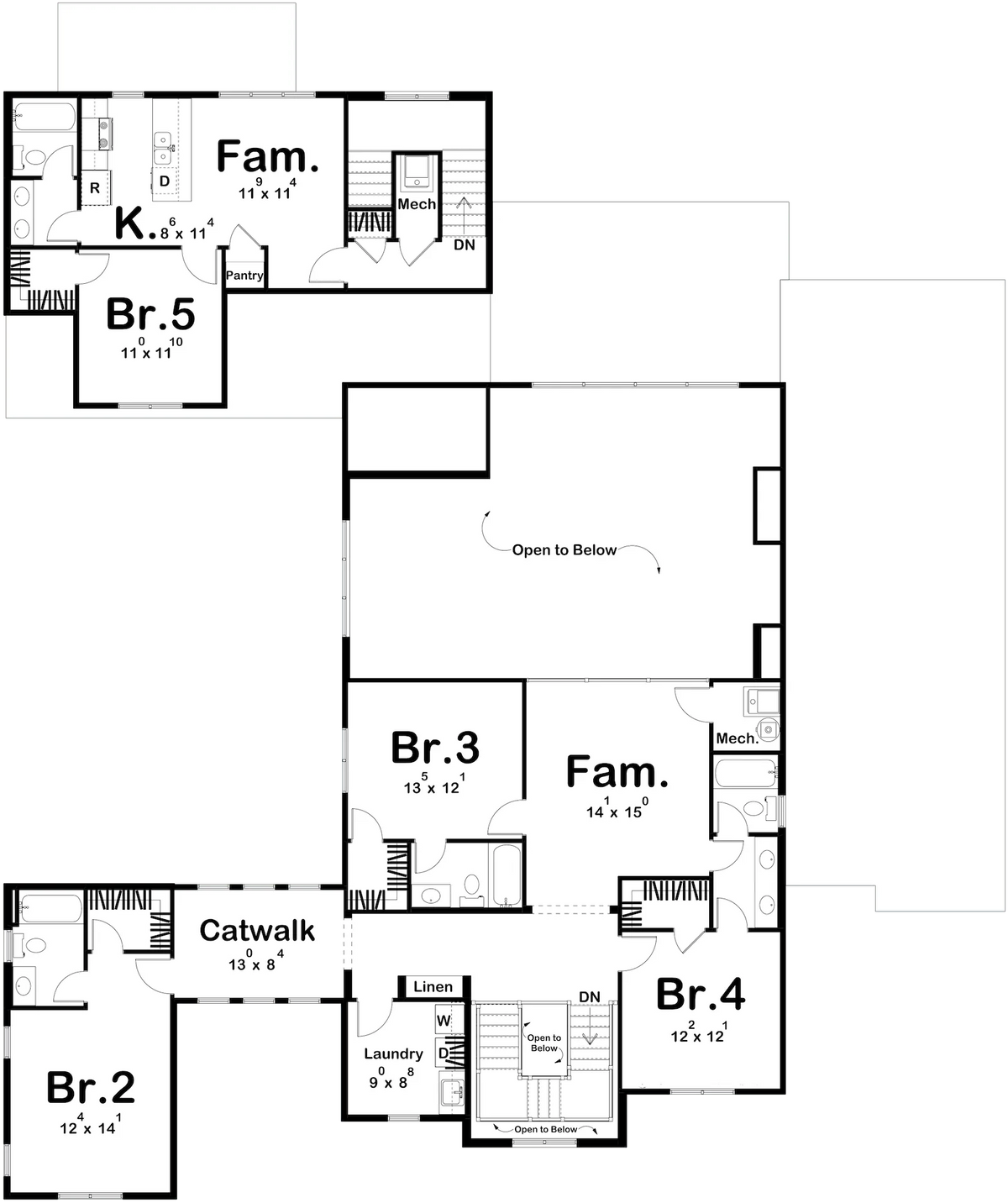 Vaughan House Plan - Archival Designs House Plans, floor plan