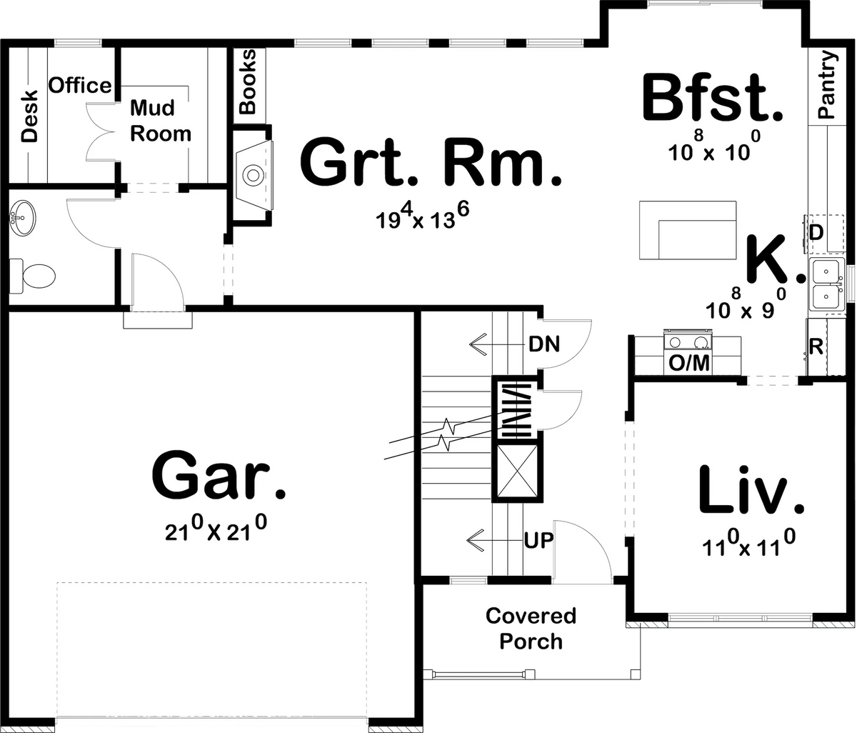 Walnut Grove House Plan - Archival Designs House Plans, floor plan