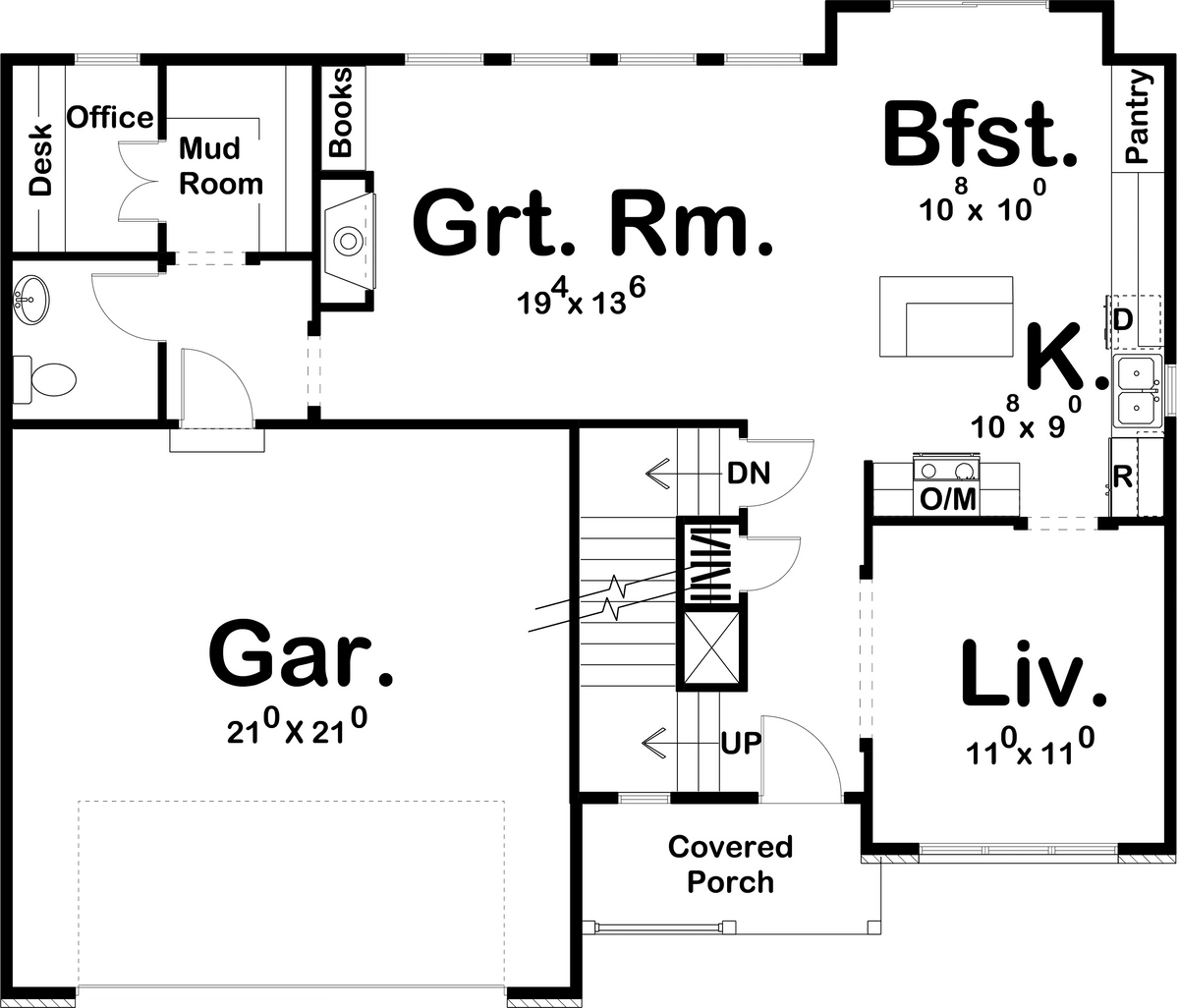 Walnut Grove House Plan - Archival Designs House Plans, floor plan