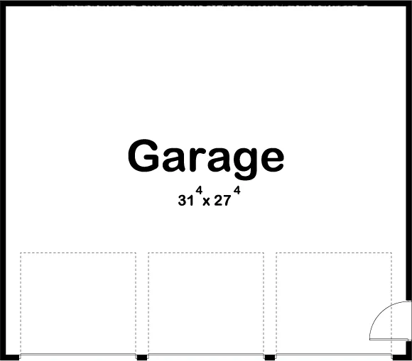 Whitman Garage Plan - Archival Designs House Plans, floor plan