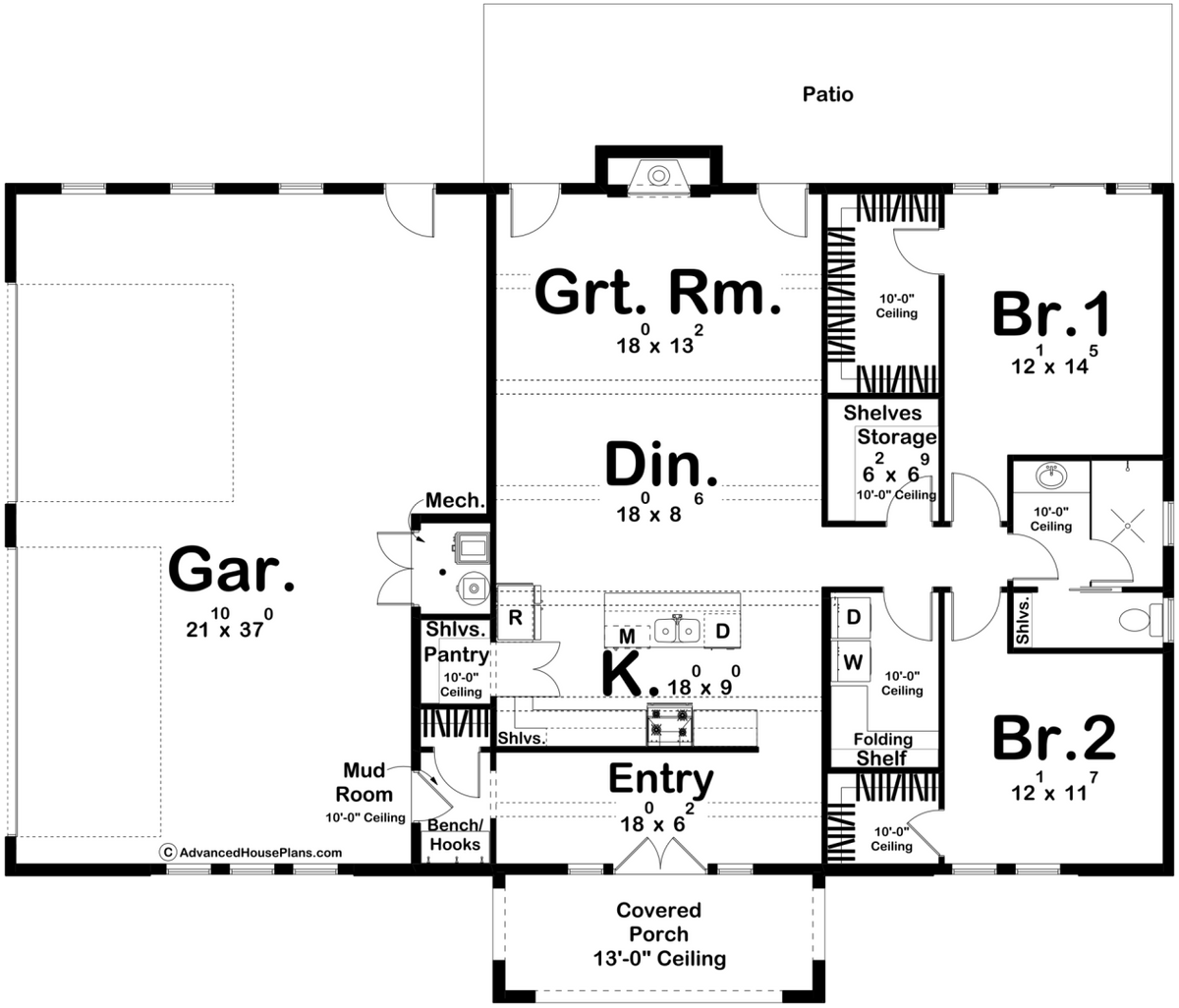 Winslow Pointe Barndominium  Main Floor Plan