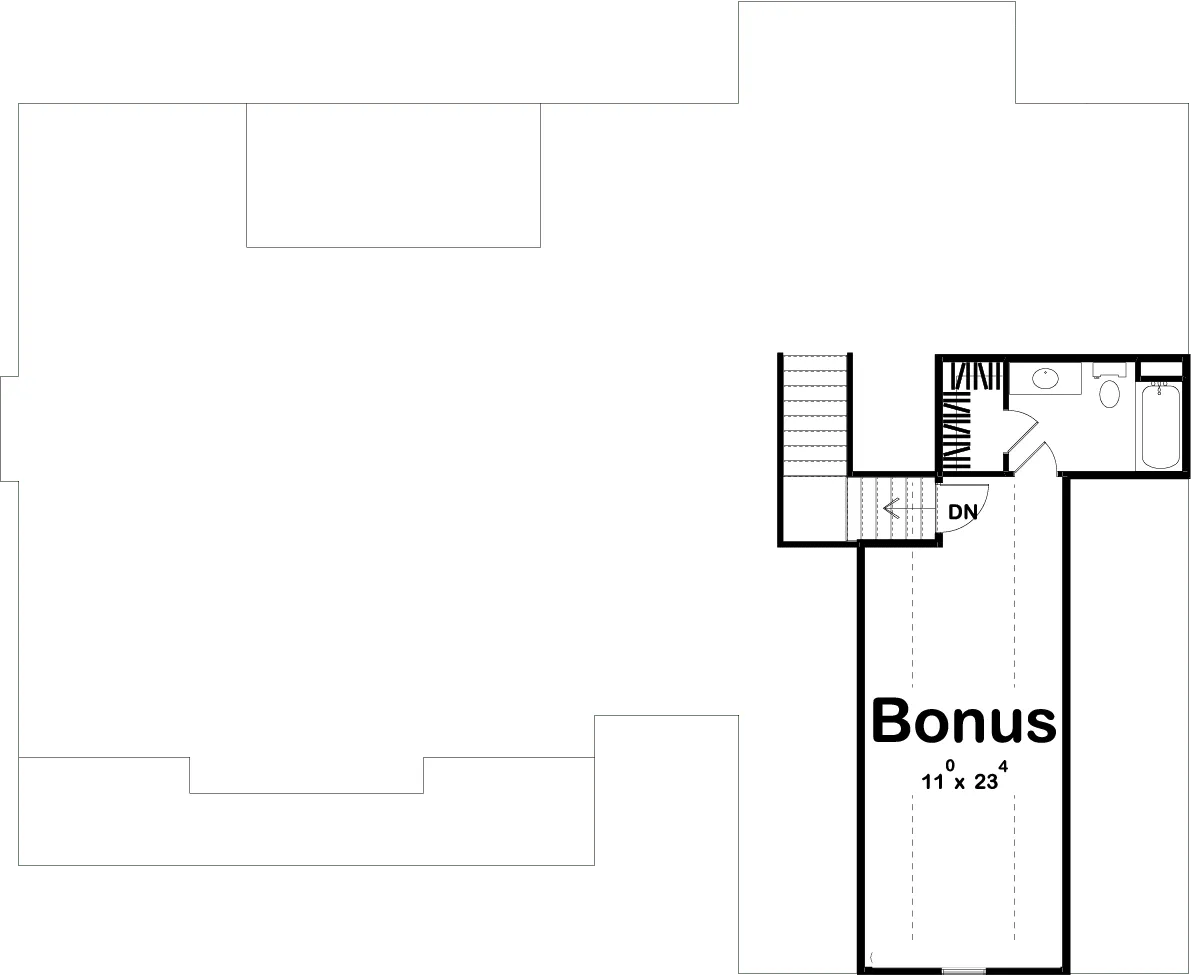 Woodcliff House Plan - Archival Designs House Plans, floor plan