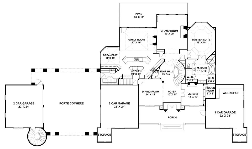 Abby Glen Castle House Plan - Archival Designs House Plans