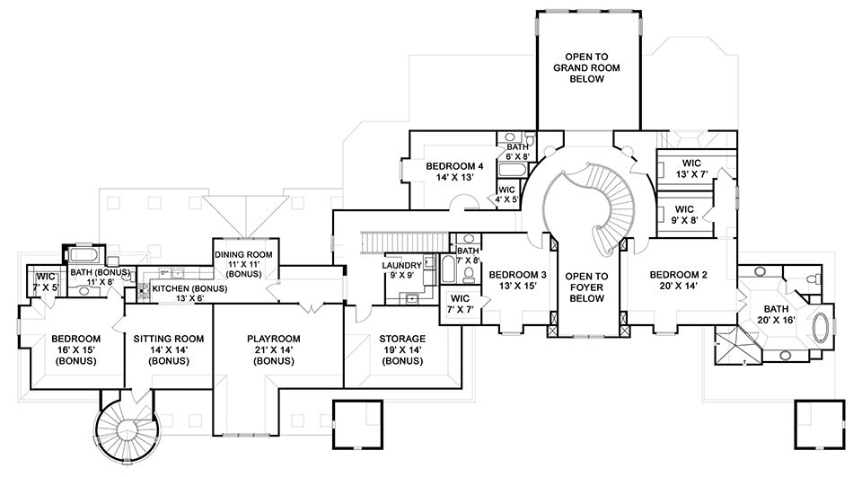 Abby Glen Castle House Second Floor Plan