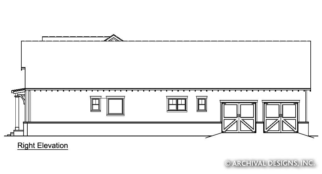 Acorn Trail House Plan-Elevation Right
