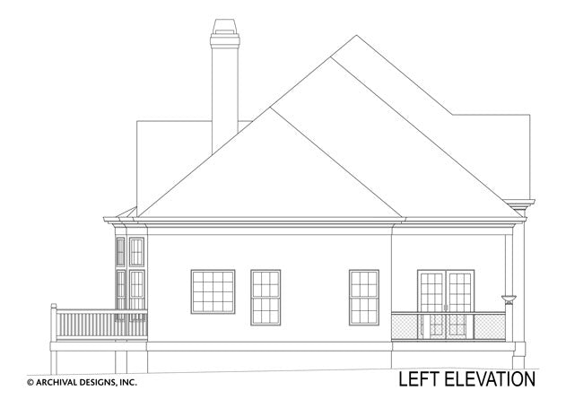 Adare Manor House Plan Elevation Left