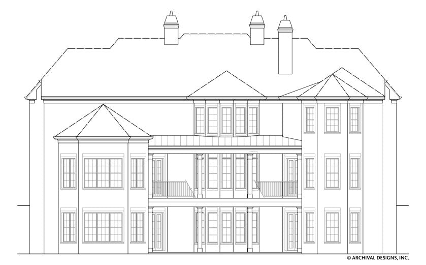 Alexandra House Plan - Elevation Rear