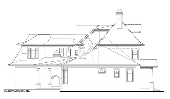 Amara House Plan - Left Elevation