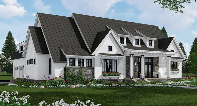 Ariana Marie House Plan | Modern Farmhouse | One-story House Plan