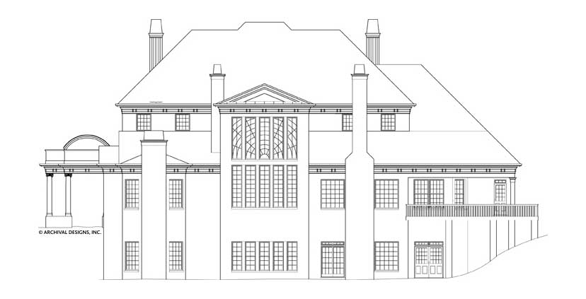 Ashlott House Plan - Elevation Rear