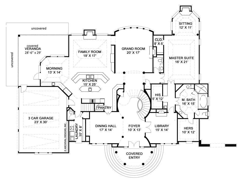 Ashlott House Plan - Archival Designs House Plans