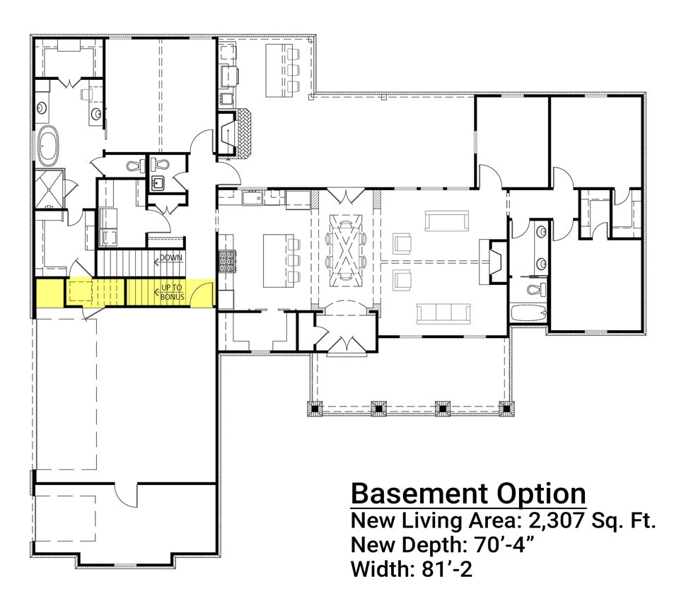 Aspen Hill First Floor basement Floor Plan