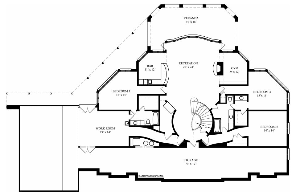 Avanleigh Estate House Plan Floor Plan - Basement 