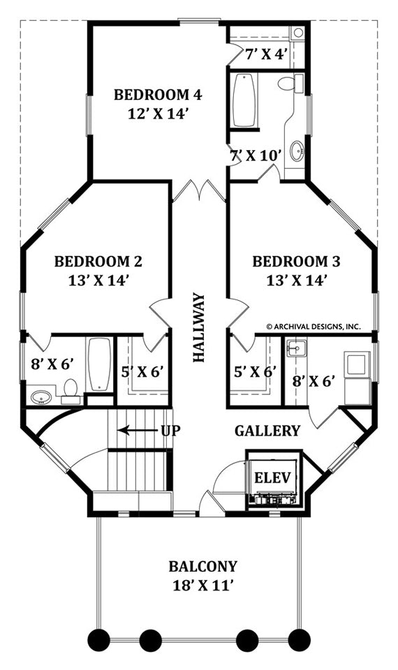 Balleroy House Second  Floor Plan